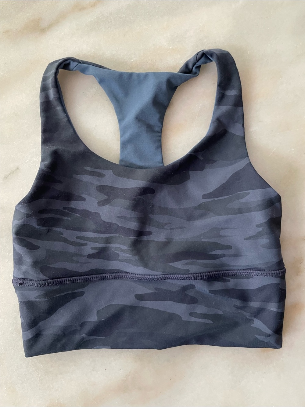 DYI Charcoal Camo Racerback Sports Bra